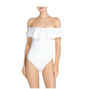 Classy off the shoulder one piece swimsuit